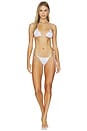 view 4 of 5 Comet String Bikini Bottom in Deco Pink