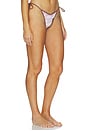 view 2 of 5 Racer String Bikini Bottom in Deco Mochaa