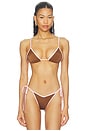 view 1 of 4 HAUT DE MAILLOT DE BAIN TRIANGLE THRILLS in Mocha