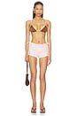 view 4 of 4 HAUT DE MAILLOT DE BAIN TRIANGLE THRILLS in Mocha