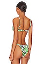 view 4 of 5 Cult Ruched Bikini Top in Fern