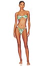 view 5 of 5 Cult Ruched Bikini Top in Fern