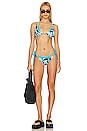 view 4 of 4 Phenomena Layered Bikini Bottom in Artifice Aqua