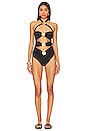 view 1 of 5 Diamond Cut Out One Piece in Black