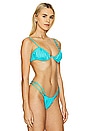 view 2 of 4 Oyster Bra Bikini Top in Aquamarine