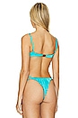 view 3 of 4 Oyster Bra Bikini Top in Aquamarine