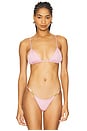 view 1 of 4 Era Ruched Triangle Top in Ballet Pink
