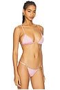 view 2 of 4 Era Ruched Triangle Top in Ballet Pink
