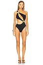 view 1 of 5 Orbit Butterfly One Piece Swimsuit in Black