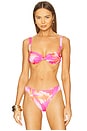 view 1 of 4 Ariel Ruched Bikini Top in Wildflower