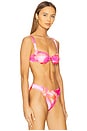 view 2 of 4 Ariel Ruched Bikini Top in Wildflower
