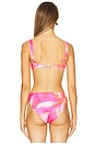 view 3 of 4 Ariel Ruched Bikini Top in Wildflower