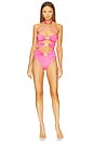 view 1 of 4 Diamond Butterfly Swimsuit in Barbie