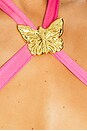 view 4 of 4 Diamond Butterfly Swimsuit in Barbie