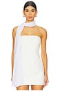 view 1 of 4 Tahlia Chiffon Scarf in White