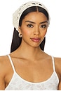 view 1 of 3 Nora Hand Knit Headscarf in Ivory