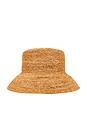 view 2 of 3 Sydney Bucket Hat in Brown Rattan