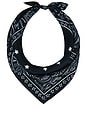 view 2 of 2 Silky Headscarf in Black Paisley