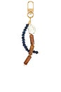 view 1 of 4 Ember Beaded Keychain in Stone Pearl