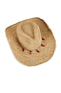 view 3 of 3 Amarena Cowboy Hat in Rattan