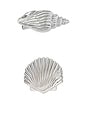 view 1 of 2 SEASIDE クリップセット in Silver Shell
