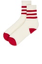 view 2 of 2 Kenny Sock in Red Stripe