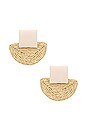 view 1 of 2 BOUCLES D'OREILLES TABITHA in Rattan