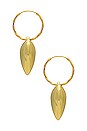 view 3 of 3 PENDIENTE COLETTE in Gold