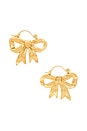 view 2 of 3 Bow Party Earrings in Gold