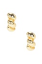 view 3 of 3 Blossom Spiral Mini Hoops in Gold