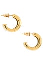 view 2 of 3 Halley Triple Mini Hoops in Gold