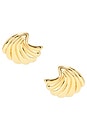 view 1 of 2 Maren Fluid Statement Earrings in Gold