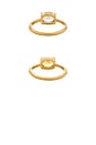 view 3 of 3 Sunrise Ring Set in Sky & Marigold