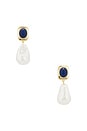 view 1 of 2 Nel Drop Earrings in Indigo