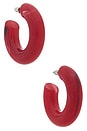 view 1 of 3 x REVOLVE Aila Hoop Earrings in Red