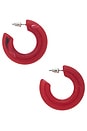 view 2 of 3 x REVOLVE Aila Hoop Earrings in Red