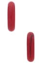 view 3 of 3 x REVOLVE Aila Hoop Earrings in Red