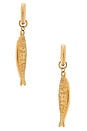 view 2 of 3 Rosetta Earrings in Gold