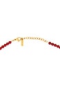 view 3 of 3 COLLAR DE CUENTAS ZARA in Red
