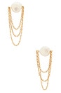 view 1 of 3 Larsen Pearl Drop Earrings in Pearl