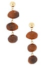 view 1 of 2 PENDIENTES LARGOS TERRA MAR in Stone
