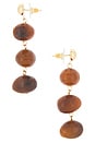view 2 of 2 PENDIENTES LARGOS TERRA MAR in Stone