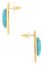 view 2 of 2 PENDIENTES DE TACHUELA SKYLARK in Turquoise