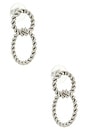 view 2 of 3 Lune Drop Earrings in Silver