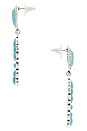 view 2 of 2 Langley Drop Earrings in Turquoise