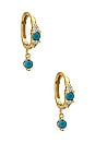 view 1 of 2 Madeline Earrings in Turquoise