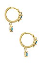 view 2 of 2 Madeline Earrings in Turquoise