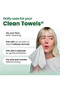 view 6 of 6 Sensitive Skin Clean Towels XL 50 Count in 