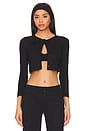 view 1 of 5 The Cropped Cardi in Black