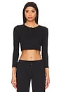 view 2 of 5 The Cropped Cardi in Black